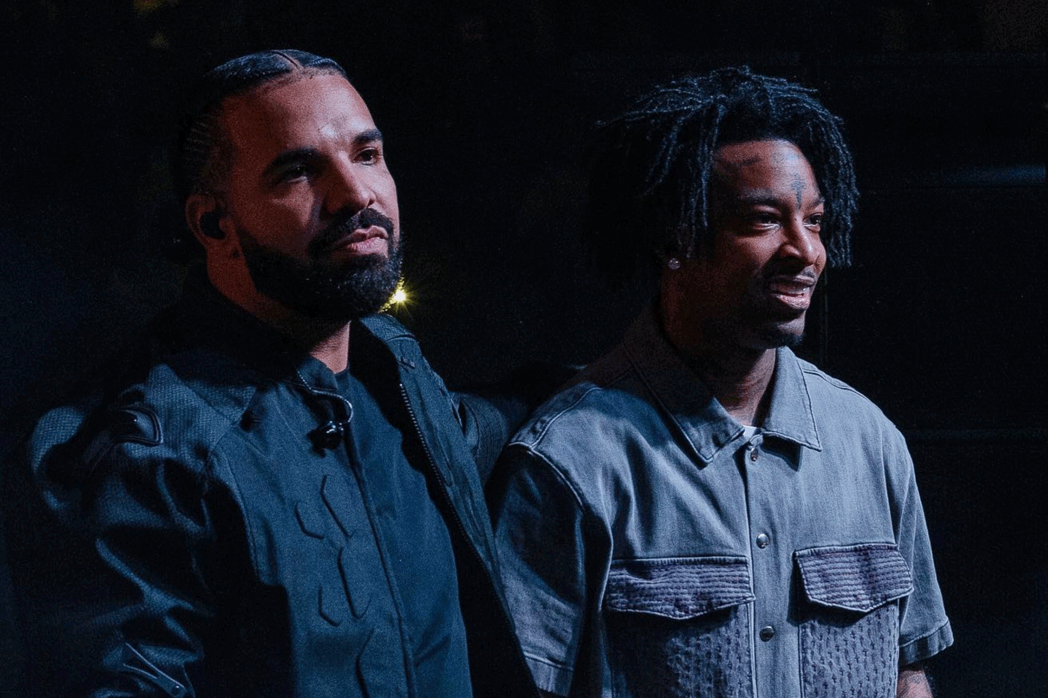 En bild på Drake och 21 Savage