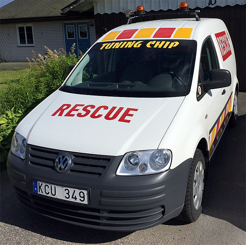 Bild på våran rescuebil Bild på våran rescuebil